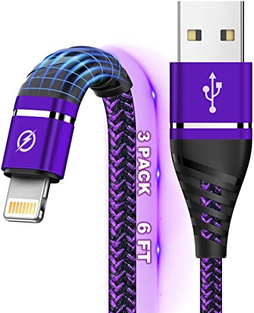 Apple Lightning Cable iPhone Charger Cable Apple MFi Certified iPhone Charger Cable 13 12 11 Pro Xs MAX XR X iPad Charging Cable Cord Fast USB Cable