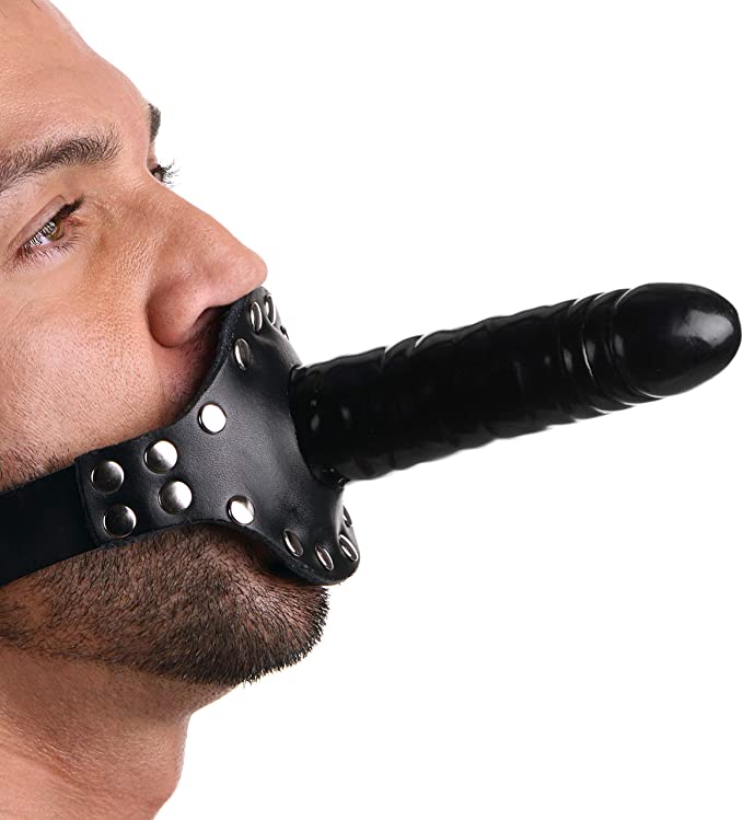 Strict Leather Ride Me Mouth Gag with Dildo