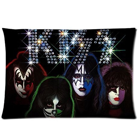 1 X Custom KISS American Rock N Roll Band Pillowcase Standard Size Design Cotton Pillow Case by Tomtop