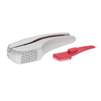 Zyliss Susi 3 Garlic Press "No Need To Peel" - Built in Cleaner - Crusher, Mincer and Peeler, Cast Aluminum