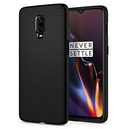 Spigen OnePlus 6T Case [Liquid Air] Slim Protection Original Design Ergonimic Grip Flexible TPU OnePlus 6T Cover - K07CS25308 [Black]