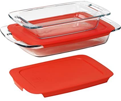 Pyrex 4-Piece Glass Bakeware Set