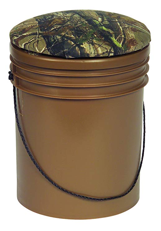 Wise Outdoors Premium Dove-Sport Bucket Hunting Seat with Insulated Cooler, Brown/Break-Up Camouflage