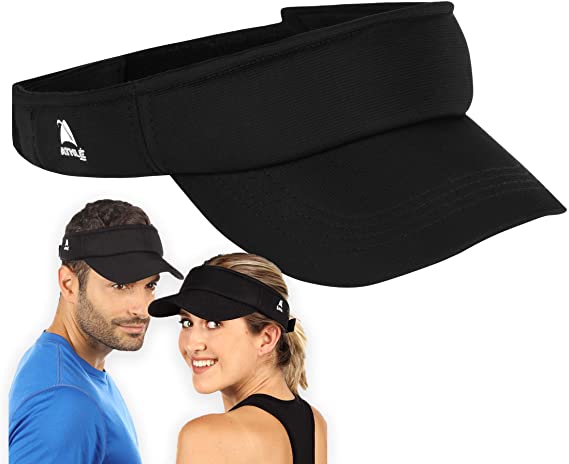 Athle Sport Sun Visors for Women and Men - No Headache Design - One Size Fits All