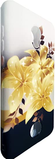 Tempered Glass   TPU Flexible Gel Cover Phone Case for Coolpad Legacy S CP3648A 3648A (2019)   Gift Stand (Yellow Lily)