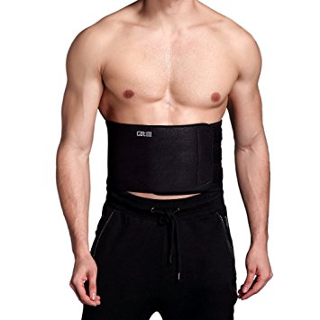 Waist Trimmer Ab Belt For Men Women - 3 Adjustable Closure Waist Trainer - Stomach Wrap Slimming Sauna Weight Loss Belts and lower Back Lumbar Support by Cotill