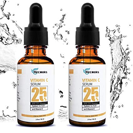 Vitamin C Serum for Face - Organic Anti Wrinkle Reducer Formula for Face - Topical Facial Serum with Hyaluronic Acid & Vitamin E, 2 fl oz/ 60ml (03)