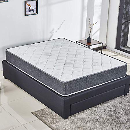 10 Inch Responsive Memory Foam Mattress Hybrid Innerspring Mattress in a Box, Sleep Cooler with More Pressure Relief Support Certi PUR-US Certified Firm but Comfortable(Queen)