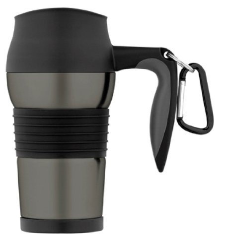 Thermos 14-Ounce Insulated Travel Mug, Black
