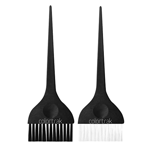 Colortrak Extra Wide Hair Color Brushes, 3 inch Bristle Width Cuts Application time, Firm Bristles, 1 Extra Wide Brush with Ultra-Soft Feather Bristles, Sustainable Wheat Fiber Handles