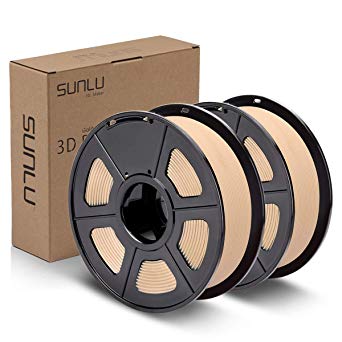 SUNLU PLA Real Wood Filament 1.75mm 3D Printer 3D Pens 2KG PLA Filament  /- 0.02 mm, Wood 2KG