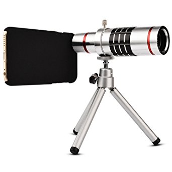 Youniker Optical Camera Lens Kit for Samsung Galaxy S6 Edge,18x Manual Focus Telephoto Lens for Samsung S6 Edge,Including 18x Aluminum Zoom Telescope Camera Lens With Tripod   Samsung S6 Edge Case