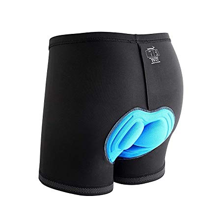 Sportneer Men's 3D Padded Bicycle Cycling Underwear Shorts w/Anti-Slip Design, Breathable & Adsorbent