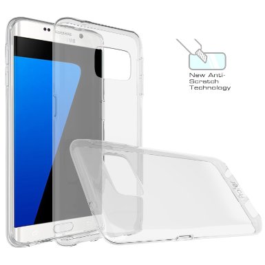 S7 Case Profer Anti-Scratches and Drop Protection Soft TPU Gel Ultra Slim Premium Flexible Soft Bumper Rubber Protective Case Cover for Samsung Galaxy S7 Clear