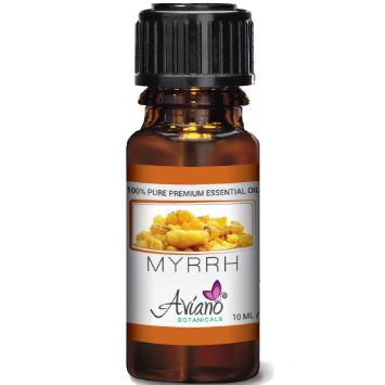 100% Pure Myrrh Essential Oil - Ultra Premium Undiluted Myrrh Oil By Aviano Botanicals - 10ml