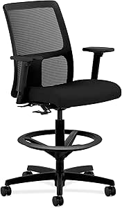 HON Ignition Task Stool Chair, in Black (HITS5)