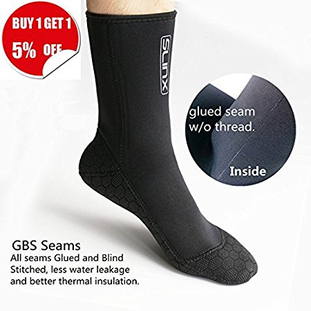 Diving Socks Neoprene Fin Socks for Men or Women,Scuba Dive Boots Dive Socks,3mm SCR Durable and Flexible Thermal Materials for Snorkeling Swimming Surfing Sailing Kayaking Diving
