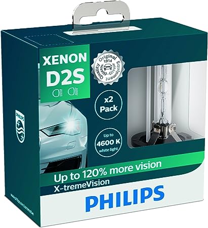 Philips X-tremeVision 85122XVS2 Xenon headlight bulb D2S, set of 2