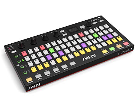 Akai Professional Fire | Performance Controller for FL Studio With 4 x 16 Velocity-Sensitive RGB Clip Matrix, OLED Display and FL Studio Fruity Fire Edition Included
