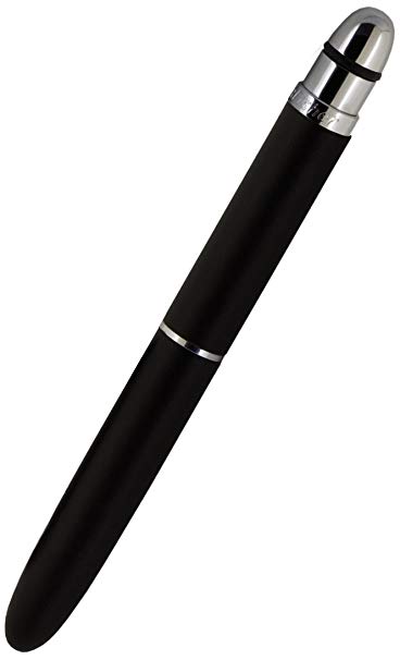 Fisher Space Pen Rubber Grip Fisher Space Pen, Matte Black Finish with Black Rubber Finger Grip (BGS4)