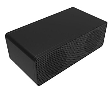 ECSEM® Portable Wireless Speaker Induction Magic Near Field Touch Amplifier Sound Box Speaker for iPhone 6 Plus 5 5S 4s HTC Samsung Galaxy S6 S5 Android Phones, built-in lithium polymer battery gives up to 30 hours of play time (Black)