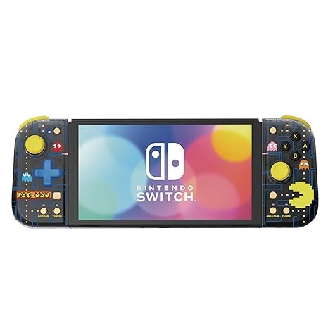 HORI Nintendo Switch Split Pad Compact (PAC-MAN Edition) Ergonomic Controller for Handheld Mode - Officially Licensed by Nintendo and Bandai-Namco