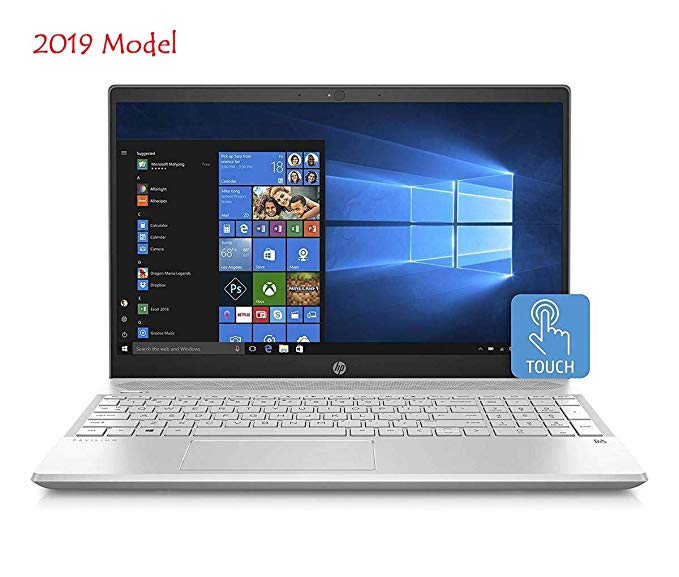 HP 15t Slim Touchscreen Laptop in Silver 8th Gen Intel i7 up to 4 GHz 24GB (16GB Optane   8GB DDR4 RAM) 1TB HDD 15.6” HD B&O Play WiFi (Renewed)