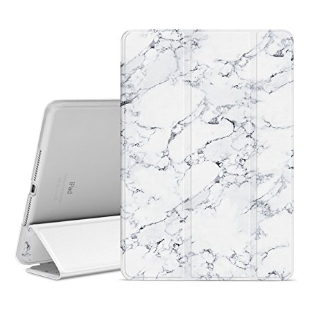 Ayotu Case for iPad Air 2,Slim Lightweight Auto Wake/Sleep Smart Stand Protective Cover Case with Translucent Frosted Back Magnetic Cover for Apple iPad Air 2 / iPad 6 2014 Model-The Marble Pattern