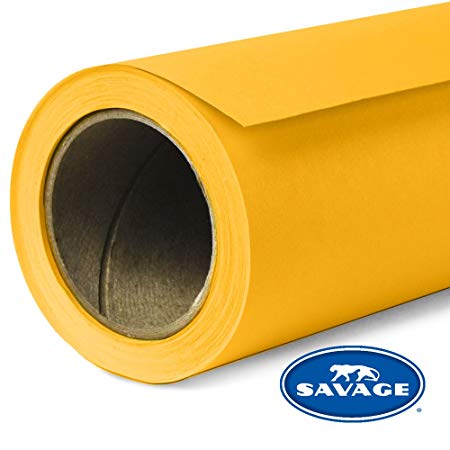 Savage Seamless Background Paper - #71 Deep Yellow (53 in x 36 ft)