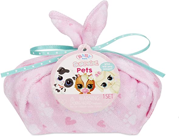 Baby Born Surprise Pets with 8  Surprises, Color Change and Bathtub Series 1-2, Multicolor