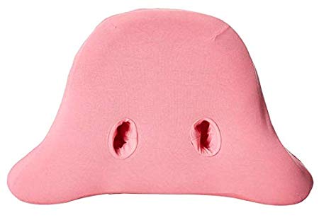The Womfy Ear & Neck Pain Relief | Back & Side Sleeper Pillow | Anti-Wrinkle | CPAP | So Comfy Pink Medium Soft