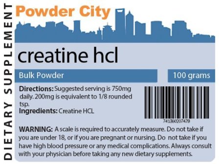 Creatine HCL Powder 100 Grams