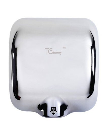 TCBunny 1 Pack Heavy Duty Commercial 1800 Watts High Speed 90ms Automatic Hot Hand Dryer - Stainless Steel