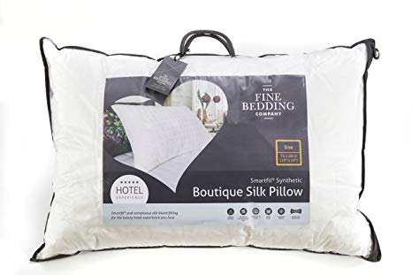 The Fine Bedding Company Boutique Silk Pillow - Luxury Breathable Hotel Pillow