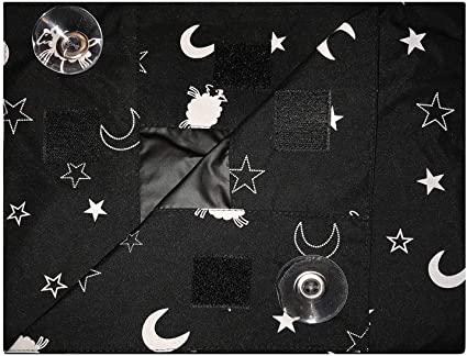 EZ Slumber Travel Blackout Curtains- Room Darkening Shades - Portable and Easy to Install to a Window with Strong Suction Cups - Blocks Sunlight to Ensure a restful Sleep - No