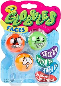 Crayola Silly Faces Globbles - 3 Count