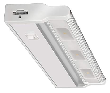 Lithonia Lighting UCLD 12IN 30K 90CRI SWR WH M4 Led Linkable Cabinet Light Swivel Design 3000K, White, 12"