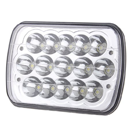 LED 5" x 7" Rectangular LED Headlight Headlamp Replacement H6054 H5054 H6054LL 69822 6052 6053 (5x7)