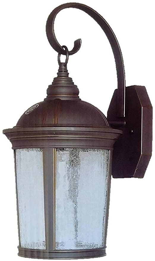 Altair Lighting Outdoor LED Lantern, 950 Lumen LED, Dusk/Dawn, With Optional Arm Kit, Aged Bronze Patina Finish - AL-2150