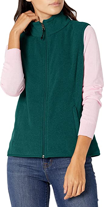 Amazon Essentials Women's Classic-Fit Sleeveless Polar Soft Fleece Vest (Available in Plus Size)