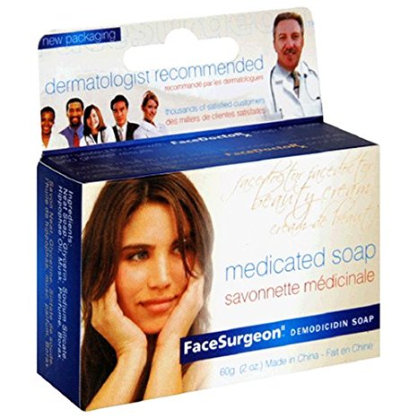 FaceSurgeon Medicated Soap, 60 g (2 oz)