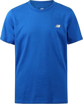 New Balance Boys' T-Shirt - Classic Cotton Active T-Shirt for Boys - Kids Youth Crewneck Short Sleeve Shirt (8-20)