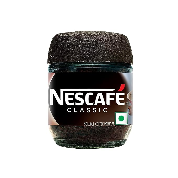 Nescafé Classic Instant Coffee Powder, 24 g Jar | Instant Coffee Made with Robusta Beans | Roasted Coffee Beans | 100% Pure Coffee