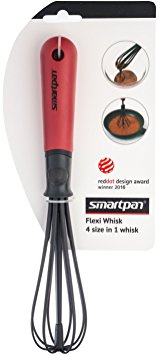 SMARTPAN Silicone Whisk 4-in-1 Adjustable Size | Patented Design | BPA Free | Balloon, Egg and Milk Beater | Great for Beating, Whisking, Froth Stirring & Blending | Flexible & Durable