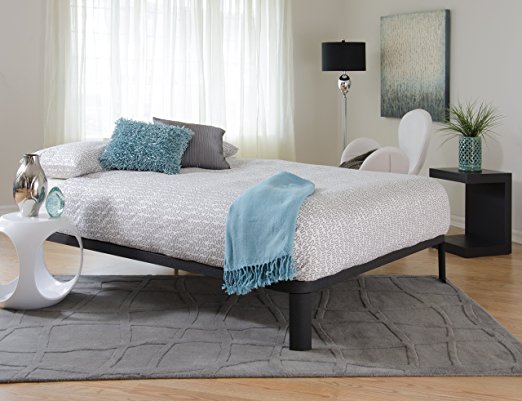 Instyle Furnishings' Lunar Platform Bed Available in Black, Grey, and White and in Twin, Full, Queen, and King (King, Black)