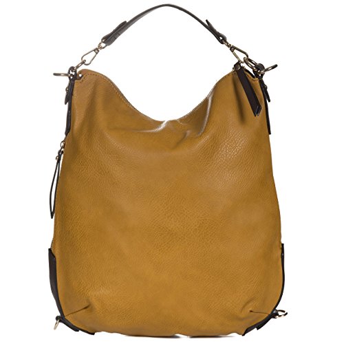 Handbag Republic Vegan Leather Women's PU Leather Designer Handbag Top Handle Tote Convertible Backpack