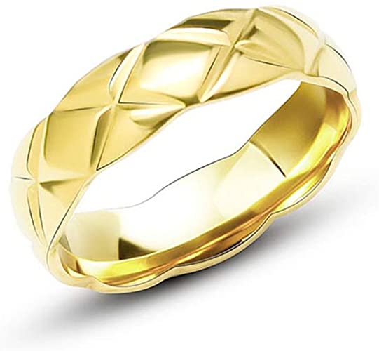 N / A Classic Fashion 18K Titanium Steel Ring Wide Version Narrow Version