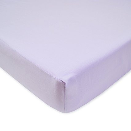 American Baby Company 100% Cotton Percale Fitted Crib Sheet, Lavender
