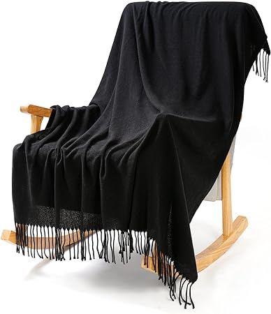 Large Cozy Soft Throw Blanket for Sofa Couch Chair Bed Decor Small Big Oversized Fuzzy Quilted Bedroom Essentials Living Room Accessories Home Finds House Goods Apartment Must Haves Black Gothic Decor