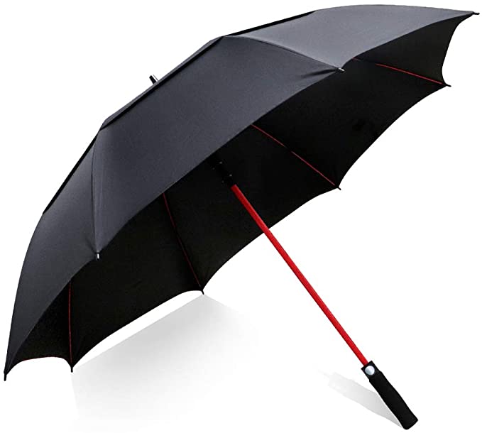 ZOMAKE Windproof Golf Umbrella, 62/68 inch Large Umbrella for Rain Double Canopy Automatic Open Vented Stick Umbrellas